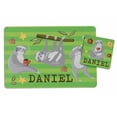thumbnail image 1 of Printtoo Personalized Placemat & Coaster Set For Kids Toddlers,Birthday Gift For Boys,Gift For Girls,Sloth-8x11.5 Inch, 1 of 5