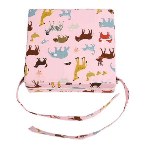 GiLiling Toddler Booster Seat for Dining Table Demountable Booster Seat for Dining Table High Booster Washable Double Safe Straps Non-Slip Bottom Portable Travel Increasing Cushion