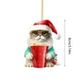 BFSAUHA Cool Glasses Cat Decorative Pendant Indoor Decorative Pendant