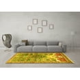 thumbnail image 3 of Ahgly Company Machine Washable Indoor Rectangle Persian Yellow Traditional Area Rugs, 4' x 6', 3 of 4