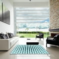 thumbnail image 6 of Ahgly Company Indoor Square Patterned Deep-Sea Green Area Rugs, 3' Square, 6 of 6
