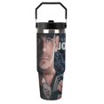 thumbnail image 3 of Jo-hn Boxer Ce-na 30 Oz Tumbler with Straw, Stainless Steel Double Wall Vacuum Insulated Coffee Cup Travel Mug Gifts for Women & Men, 3 of 8