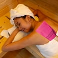 thumbnail image 2 of Sauna Towel Coarse Green Flat Mouth Coarse Sand Sauna Towel Bath Towel Towel Racks for Bathroom over Toilet Towel Rack Decorative Towels for Bathroom Bathroom Storage Containers Paper Towel Holder for, 2 of 4