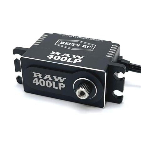 RAW 400 LP Fully Programmable Waterproof Servo, Black