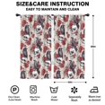 thumbnail image 2 of Blackout Kids Curtains,Beige Skull Crow Flower Pattern Childrens Insulated Curtains Set Of 2,Bedroom Essentials,Toddler Room Decor 42x84in(106x213cm), 2 of 5