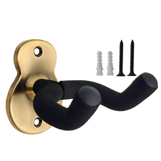Gancho para guitarra Soporte para guitarra en forma de U Soporte de gancho Fácil instalación (Amarillo)