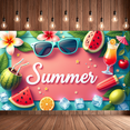 thumbnail image 7 of Tropical Theme Summer Banner Decorative Design Beach Party Ice Cream Fruits for Holiday Celebration Outdoor Gathering Summer Events, 7 of 7