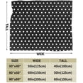 thumbnail image 2 of Black and White Dots Blanket Soft flannel Throw Blanket Plush Weighted Blankets for Couch Bed Living Room, 2 of 6