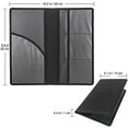 thumbnail image 2 of Car Registration and Insurance Holder  Premium Leather Registration and Insurance Card Holder vehicle Glove Box Car Organizer with Magnetic Shut for Cards Essential Document Driver Licens, 2 of 7