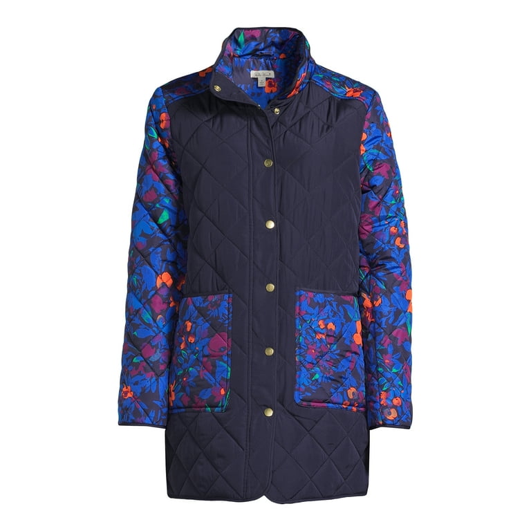 Joules navy quilted jacket 2025