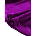 thumbnail image 5 of Unique Bargains Women's Elegant Velvet Sweetheart Neck Long Sleeve Peplum Top M Purple, 5 of 6