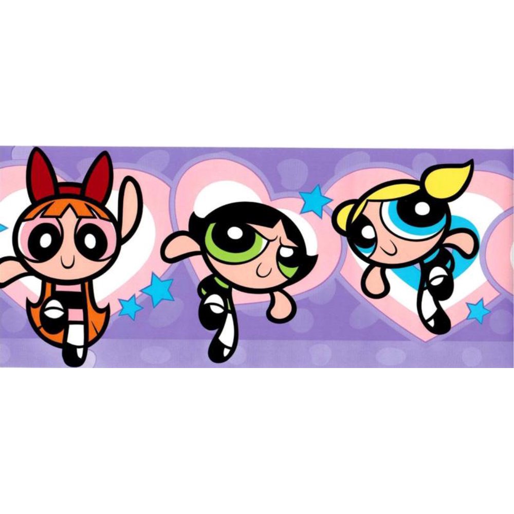 Powerpuff Girls Peel & Stick Wall Border Room Decor Cartoon Network