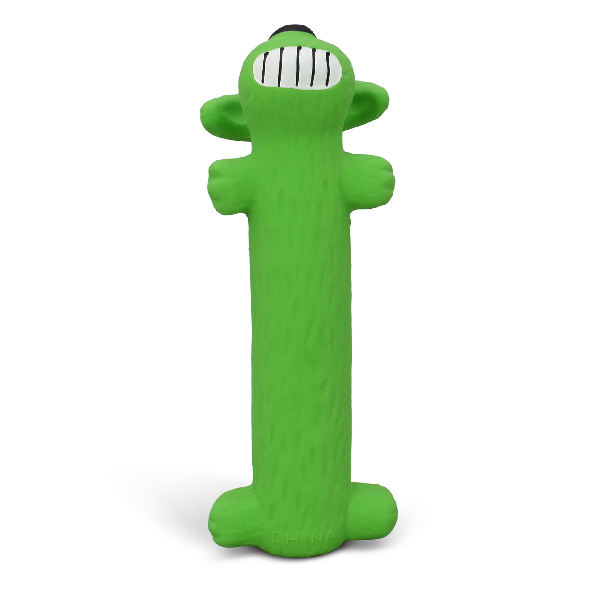 Multipet Smiling Loofa Dog Latex Dog Toy with Squeaker