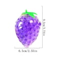 thumbnail image 3 of Grape Stress Relief Toy,Fruit Shape Bead Filled Squeeze Toy,Soft Sensory Pressure Relief Ball,Portable Hand Fidget Relaxation Toy,Tactile Stress Relief Toy For Desk Travel Home, 3 of 7