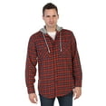 thumbnail image 1 of Gioberti Men's Removable Hoodie Plaid Checkered Flannel Button Down Shirt, 1 of 4