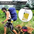 thumbnail image 5 of YFYANG Adult Microfiber Portable Travel Towel, Yellow Cartoon Lemon Doodle Quick Dry Towel with Hiking Buckle PVC Pouch, 16" x 31.5", 5 of 6
