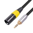 Jrocdr XLR Male To 3.5mm Stereo Audio Plug Gold Plated External Thread