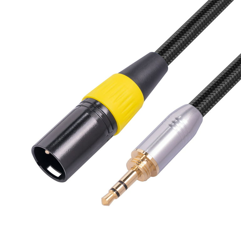 Rocksmith Real Tone Cable XLR Male To 3.5mm Stereo Audio Plug Cable Gold  Plated External Thread 3.5mm Male To 3pin XLR Audio Cable 