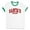 White/Kelly Green, variant on Arch Santa's Favorite Ringer Tee Shirt Unisex Large White/Red