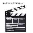 thumbnail image 4 of Linyer Wood Clapper Board Reusable Photographic Prop Sign Boards Director Television Slate Video Action Film Acting Tools Clapboard, 4 of 8