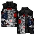 thumbnail image 3 of Chaleco para hombre, abrigo para deportes al aire libre, estampado 3D atractivo, chaqueta sin mangas para hombre, chaqueta de ciclismo cálida e informal a la moda para hombre, 3 of 5