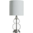 thumbnail image 4 of 20,75" Nickel Brossé Clair Ride Lampe de Table W / Abat-Jour, 4 of 5