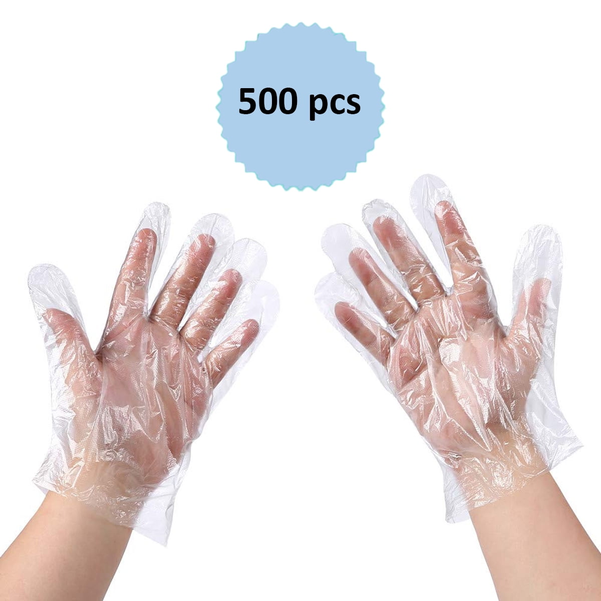 Steri Stand 500/1000pk Plastic Disposable Gloves for Food Prep