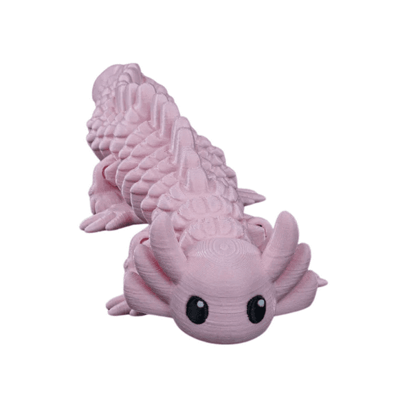 3D-Printed Flexi Axolotl – Adorable, Articulated Fun!