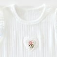 thumbnail image 4 of enyan Girl Toddler Baby Summer Clothes 3 6 12 18 Months 2T 3T 4T 5T Girls Outfits Cute Dinosaur Tank Tops+Shorts Outfits Lightweight Elastic Cotton Short Sets(White,18-24 Months), 4 of 7