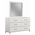 thumbnail image 2 of Alpine Furniture 2010-06 Madelyn Miroir de Commode, Blanc - 37 x 40 x 2 Po., 2 of 4