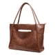 thumbnail image 1 of Bolso de mano Utenwat, tamaño grande, 16 L, piel vegana para mujer, color marrón oscuro, 1 of 6