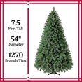7.5' Non-Lit Donner Fir Artificial Christmas Tree, by Holiday Time