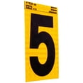 thumbnail image 4 of HY-KO 4" Yellow Self-Adhesive Reflective Number 5, 4 of 8