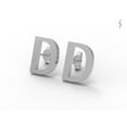 thumbnail image 2 of 925 Sterling Silver D Alphabet Initial Stud Women Personalized Capital Letter Earrings Jewelry, 2 of 4