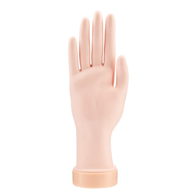 Manicura Falta Mano La Práctica Del Arte Uña Modelo Un para Principiantes Uñas () Blanco