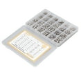 thumbnail image 1 of Assortiment de Rondelles à Vis, Douille en Acier Inoxydable Standard Résistante à la Corrosion Kit de Rondelles à Vis avec Boîtier en Plastique pour Instruments de Tri, 1 of 7