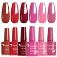 thumbnail image 1 of Set de esmaltes de uñas en gel VENALISA Red 6 colores Soak Off UV Salon, 1 of 6