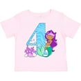 thumbnail image 3 of Inktastic Fourth Birthday Mermaid Girls Toddler T-Shirt, 3 of 5