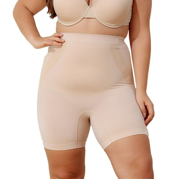 BAODANN Shapewear High Waisted Body Shorts Girdles Thigh Slimmer Workout Top Underwear plus Size 4x High Shorts Boy Shorts for Men Panties Yoga Short