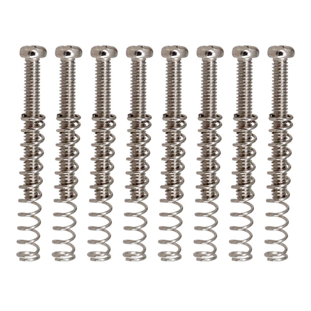 Resortes de Tornillos de montaje de pastilla Humbucker Sunnimix 8 piezas Tornillos de marco Humbucker