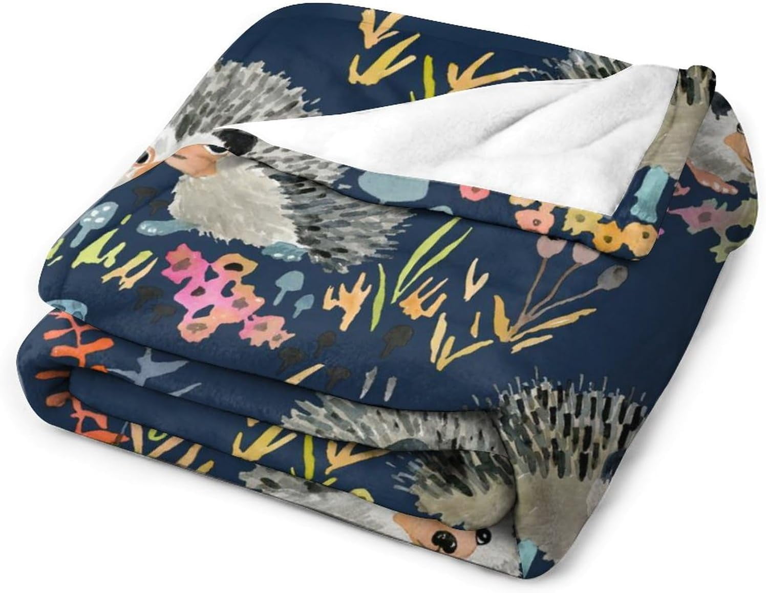 Hedgehog Blanket Hedgehog Gifts for Girls Women Hedgehog Throw Blanket for Kids Adults Soft Warm Cozy Fleece Blanket for Couch Sofa \u200bBed 40"x50"