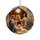 thumbnail image 2 of Corona de Belén de Navidad - Decoración religiosa acrílica para árbol y hogar - adorno colgante de 8x8 cm, 2 of 9