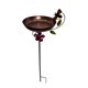 thumbnail image 1 of Comedero para pájaros de metal, bebedero para pájaros, decoración de jardín, bebedero para pájaros, arte de hierro, estaca Abeja, 1 of 9