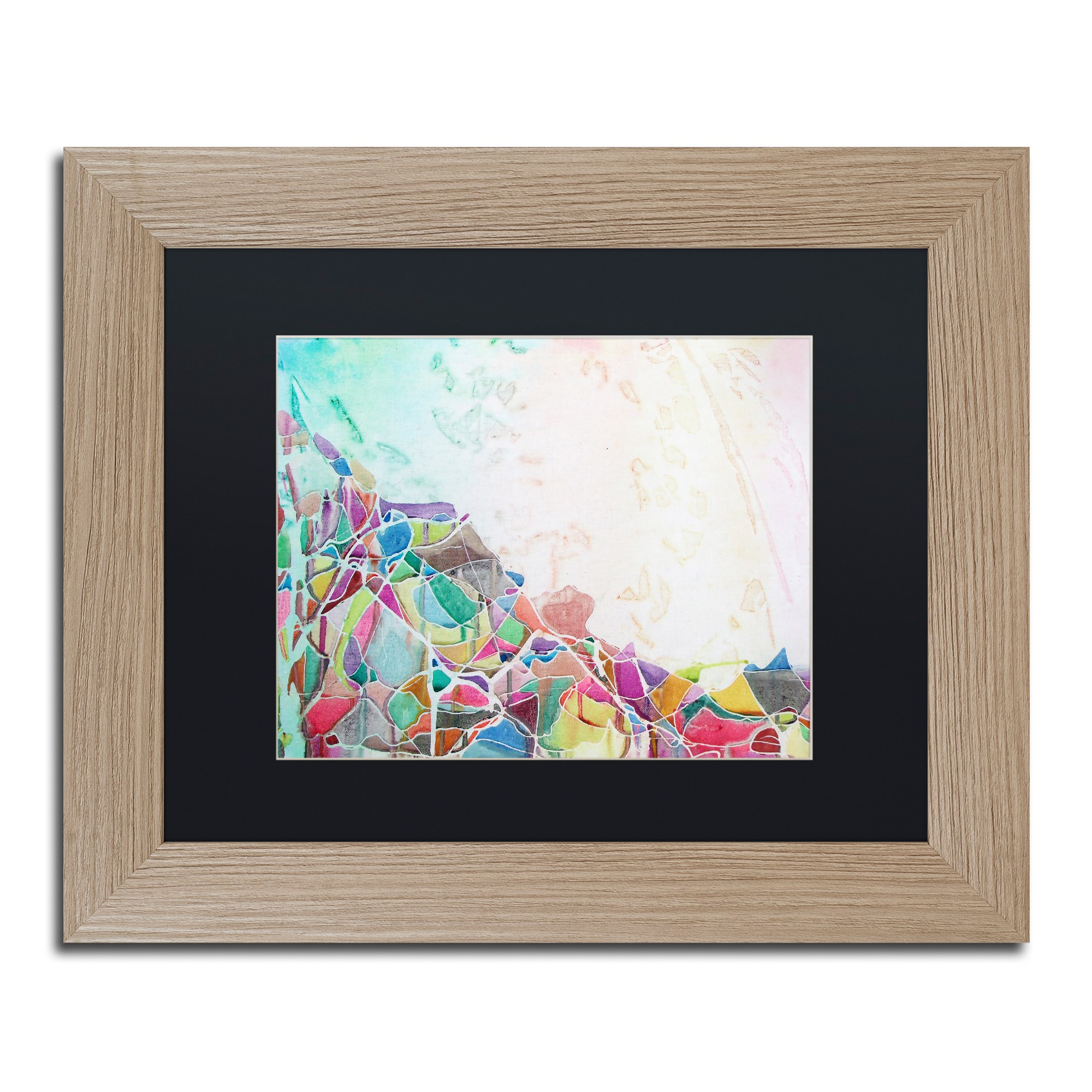 Trademark Fine Art "Popocatepetl II" Canvas Art by Lauren Moss Black Matte, Birch Frame