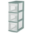 thumbnail image 1 of Sterilite 3 Drawer Narrow Tower-  Aqua, 1 of 2