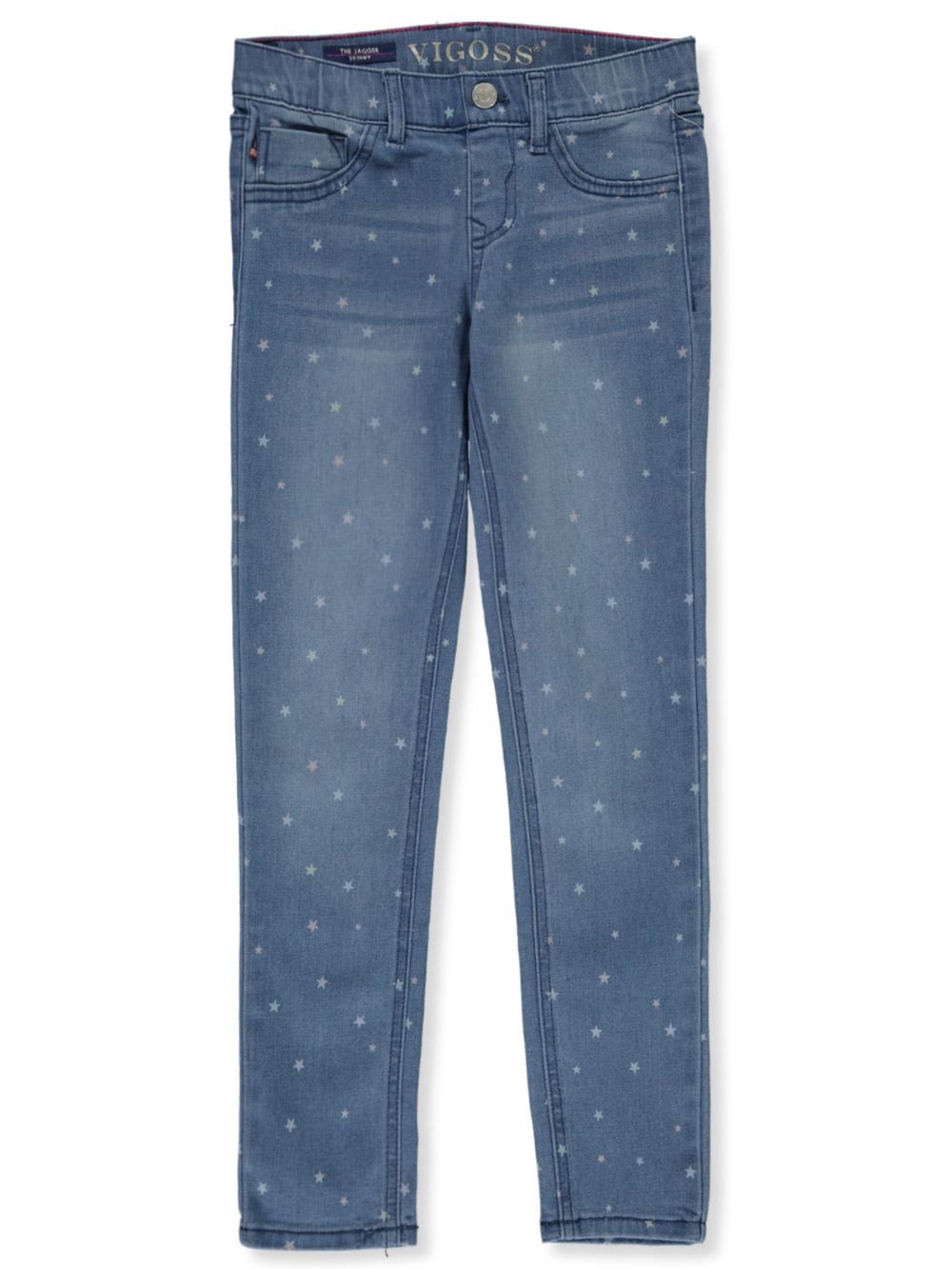 VIGOSS Girls' 5 Pocket Classic Pull on Skinny Jean 