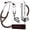 Brown, variant on OTICA Master Style Cardiology Stethoscope with Stainless Steel Finish for Doctors, Nurses, EMTs and Medical Students - Zerascope - Red