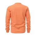 thumbnail image 4 of WREESH Men's Longsleeve Sports Shirt Half-Zip Stand-Up Collar Top with Pockets a Solid Color Top for Sporty Everyday Wear Orange, 4 of 8