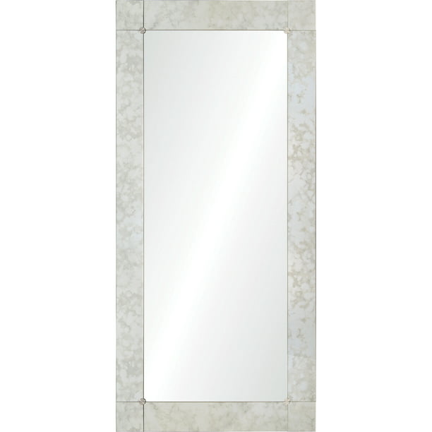Ren Wil Mt2133 Connor 84 H X 40 W Full Length Antique Framed Leaning Floor Wall Mirror Com - White Vintage Full Length Wall Mirror