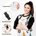 thumbnail image 2 of Flat Colorful Leaves Apron Set with Oven Mitts Pot Holders Set of 5 Kitchen Stuff Accessories, 2 of 6